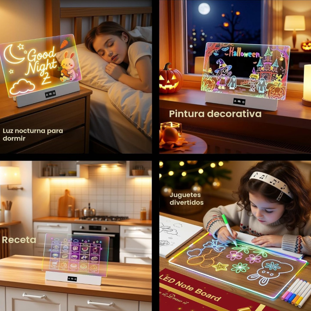 Pizarra Mágica LED 8 Colores