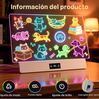 Pizarra Mágica LED 8 Colores